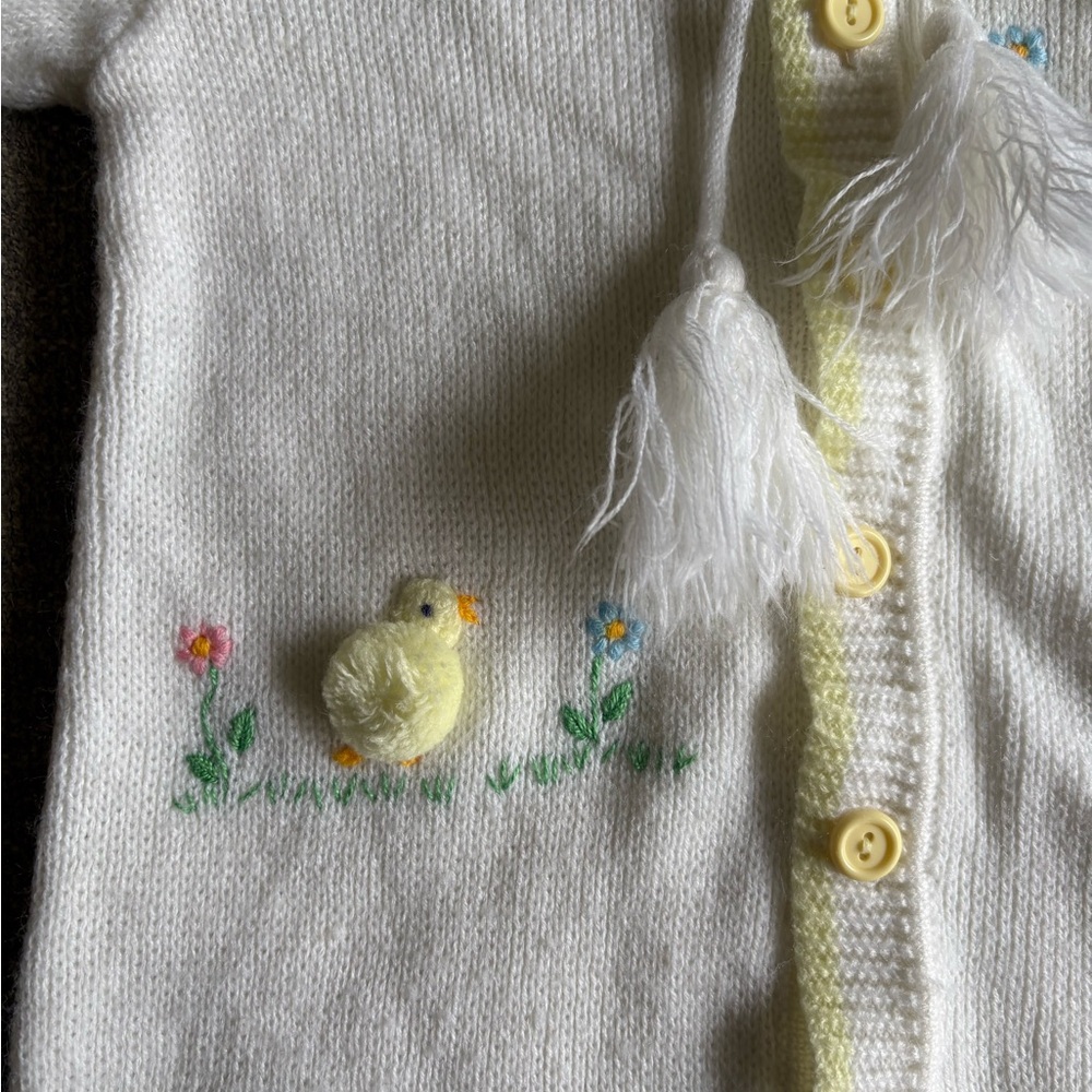 Vintage knit bunting sack - Picture 3 of 6